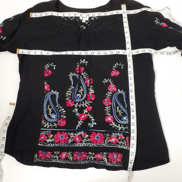 Anthropologie Fig and Flower Boho Peasant Top - Picture 6 of 9